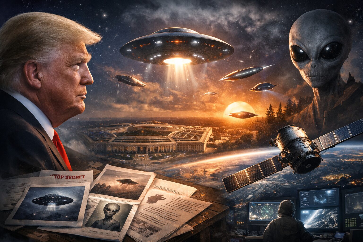 Trump dopo le rivelazioni di Obama: “ordinerò al Pentagono di pubblicare tutti i documenti segreti su ufo, alieni ed extraterrestri. E’ molto importante”