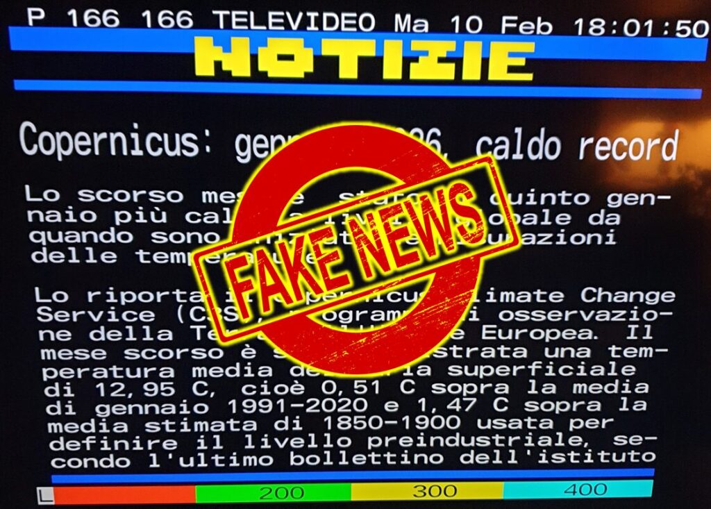 televideo rai fake news