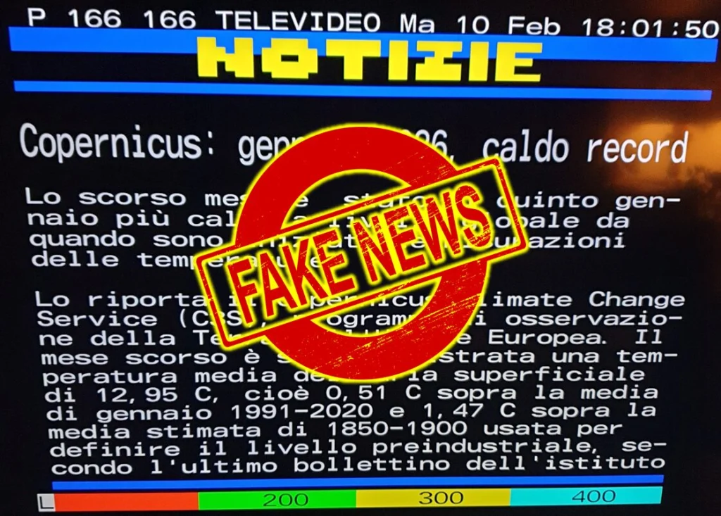 televideo rai fake news