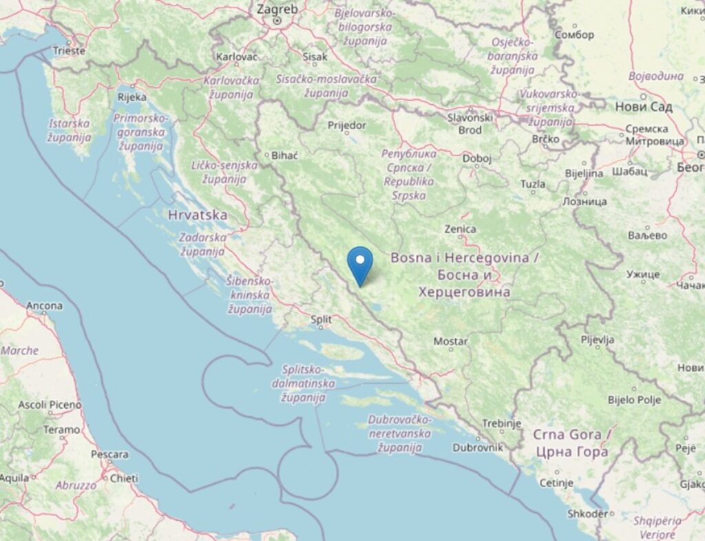 terremoto bosnia erzegovina