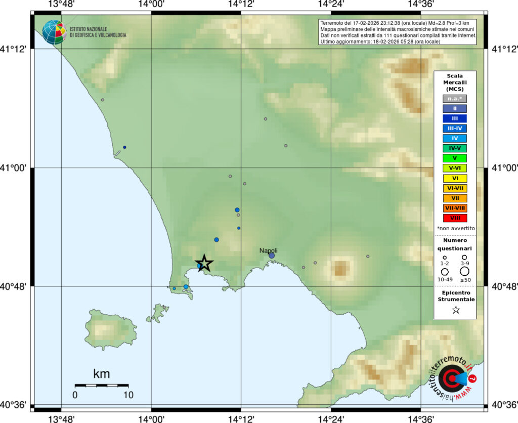 terremoto campi flegrei pozzuoli