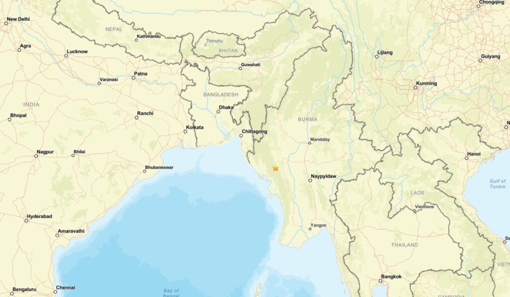 terremoto myanmar