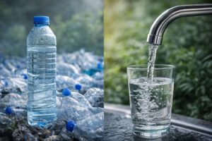 Acqua rubinetto bottiglia