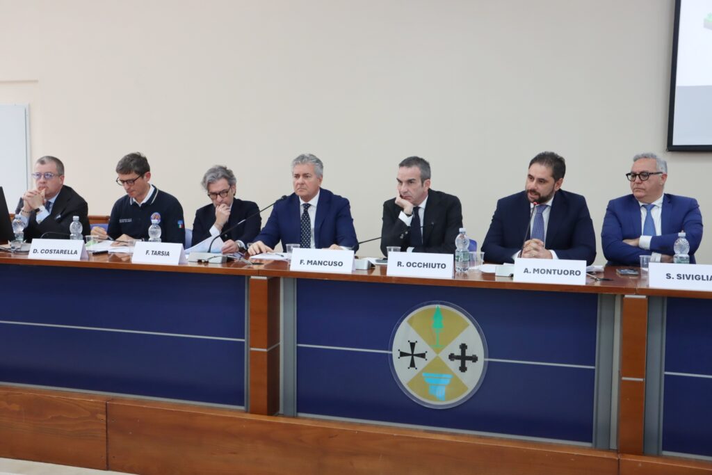 Conferenza stampa su aggiornamenti maltempo in Calabria