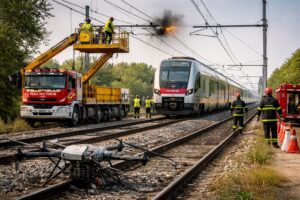 Drone agricolo ferrovia Torino