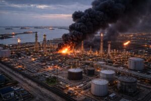 Guerra Iran drone raffineria