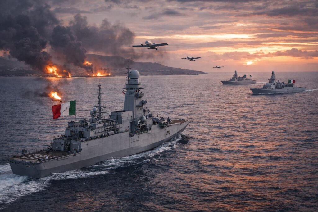 Guerra Iran nave Italia
