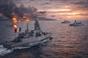 Guerra Iran nave Italia