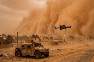 Guerra Iran tempesta di sabbia