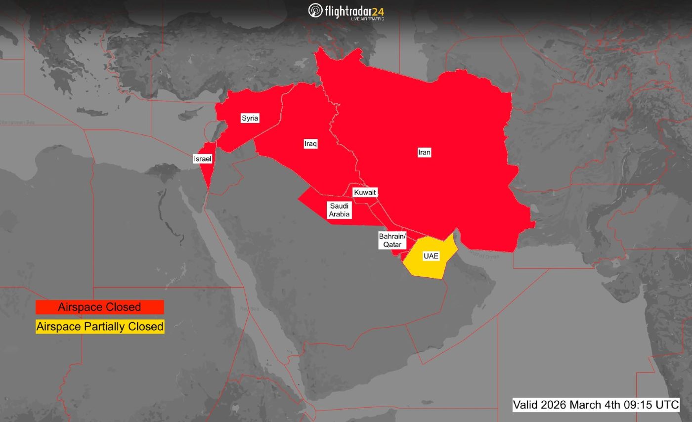 Guerra Iran traffico aereo