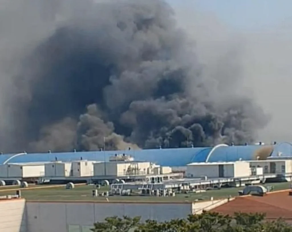 Incendio Corea del Sud