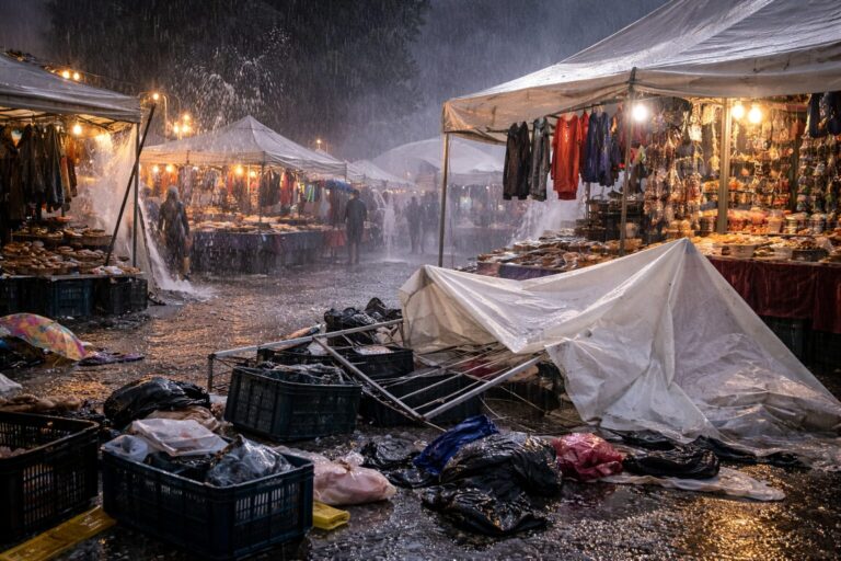 Maltempo Calabria fiera Cosenza
