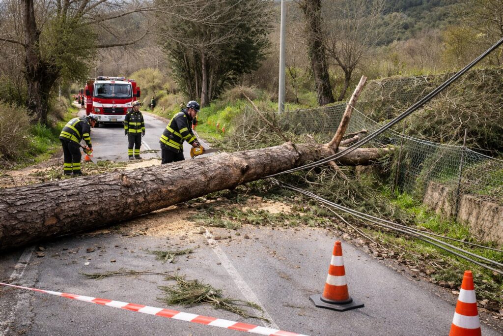 Maltempo Molise albero
