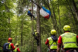 Parapendista incidente