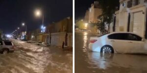 Riyadh alluvioni lampo arabia saudita