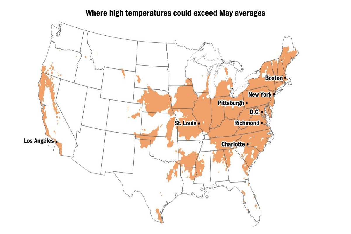 Temperature estive USA