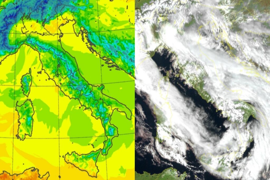 Temperature massime e satellite 18 marzo