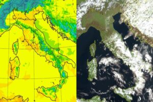 Temperature massime e satellite 20 marzo