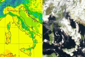 Temperature massime e satellite 21 marzo