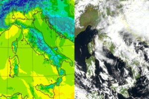 Temperature massime e satellite 27 marzo