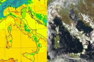 Temperature massime e satellite 9 marzo
