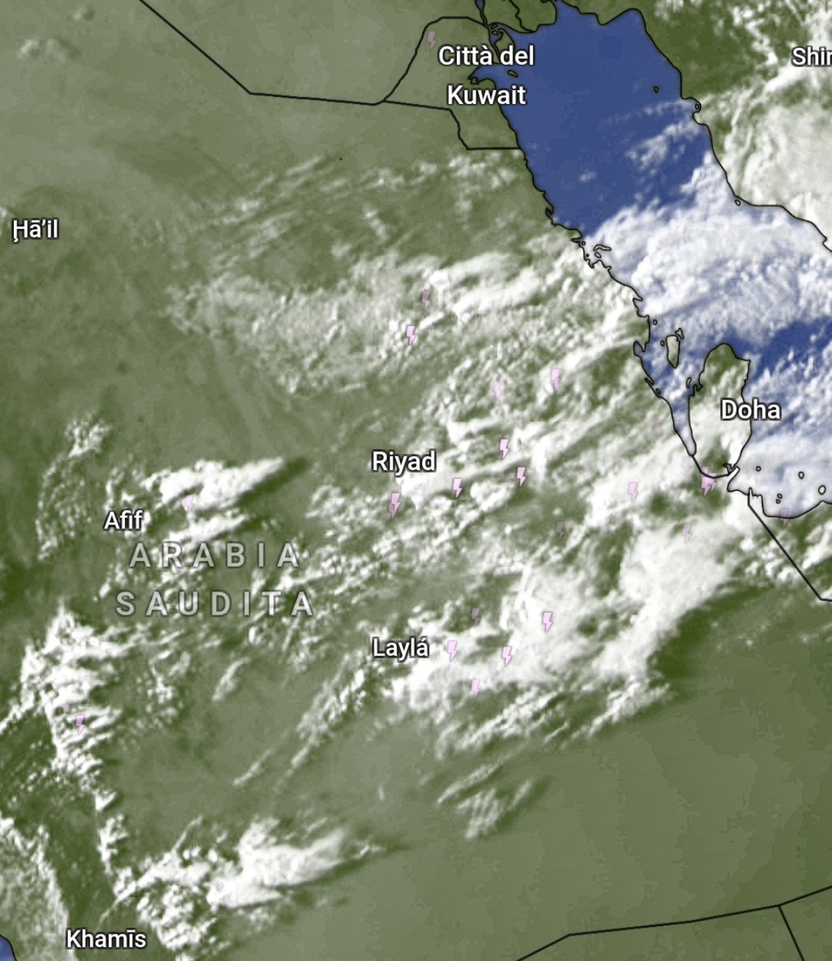 Temporali Arabia Saudita