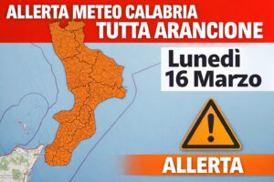 allerta meteo calabria 16 marzo 2026