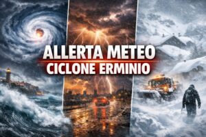 allerta meteo ciclone erminio