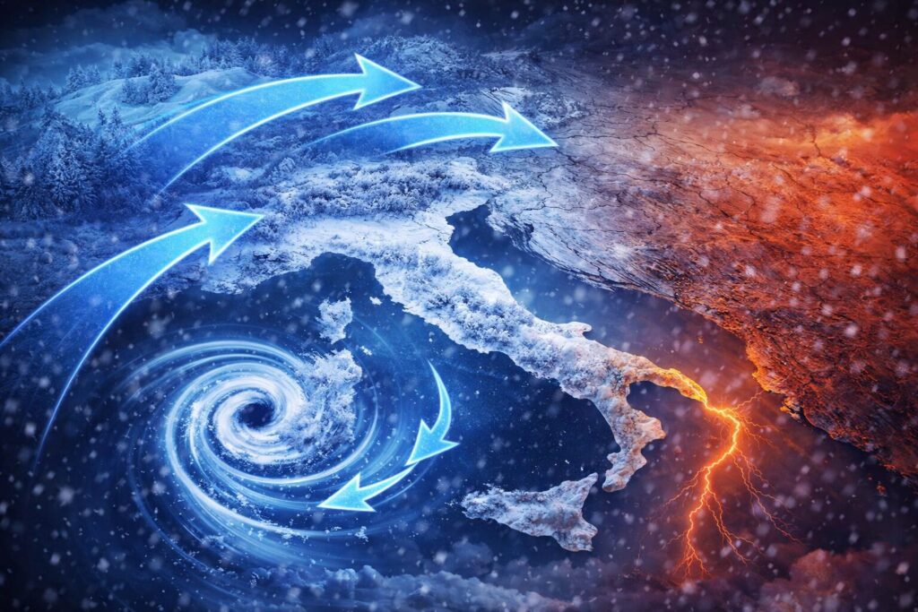 allerta meteo ciclone freddo italia