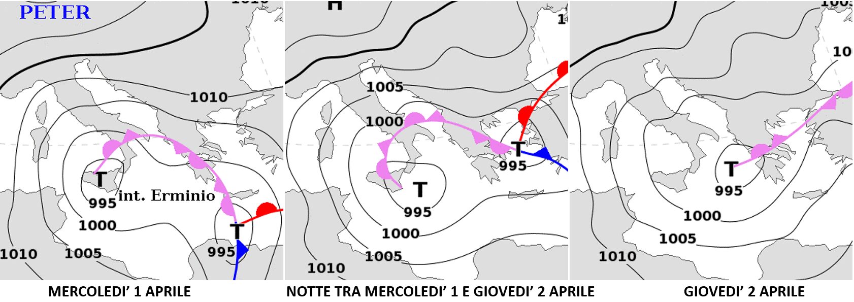 allerta meteo ciclone mediterraneo erminio
