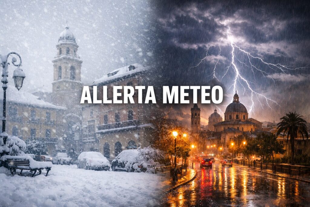 allerta meteo domani aeronautica militare neve temporali