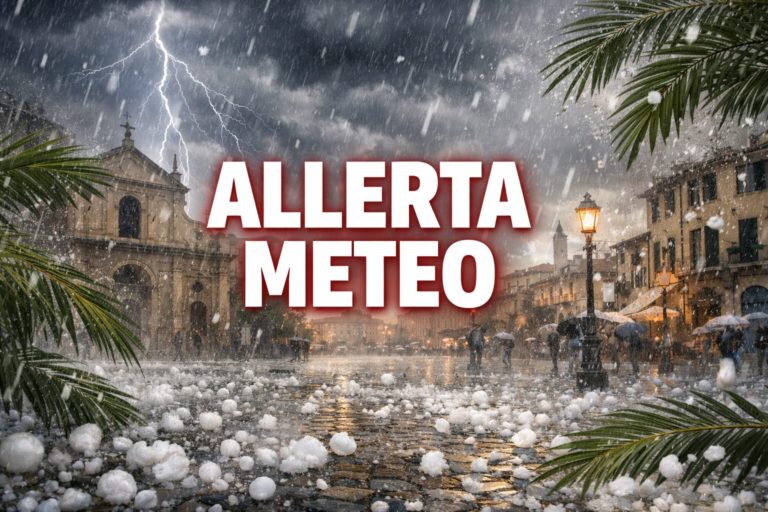 allerta meteo maltempo temporali grandine domenica palme