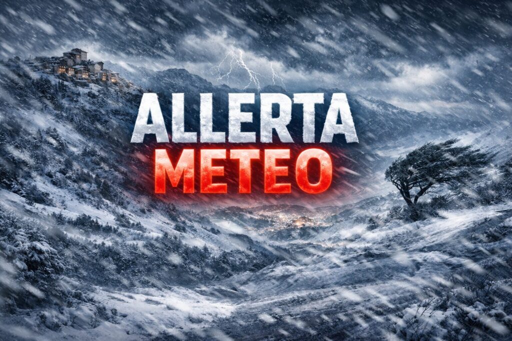 allerta meteo neve vento italia