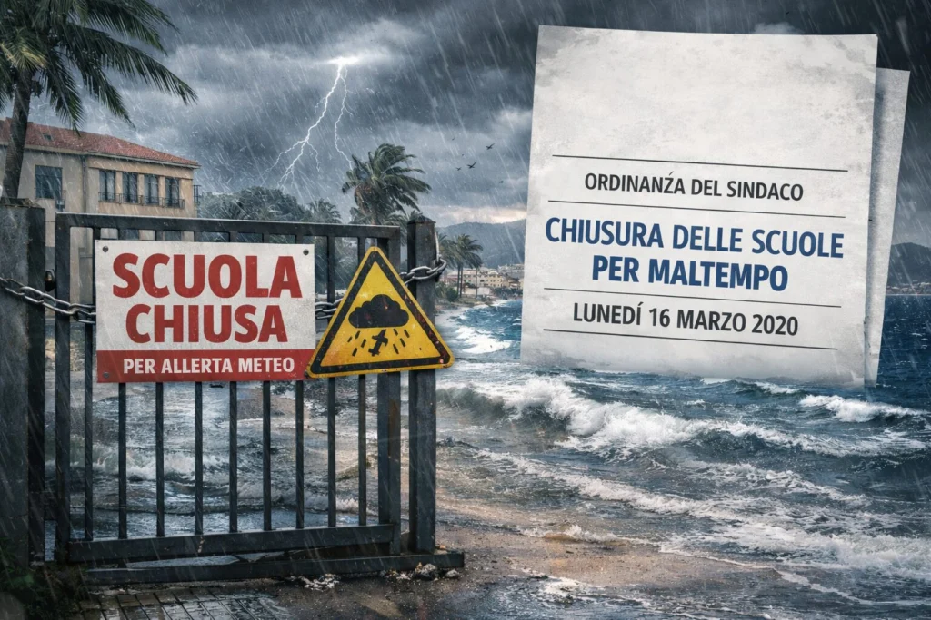 allerta meteo scuole chiuse