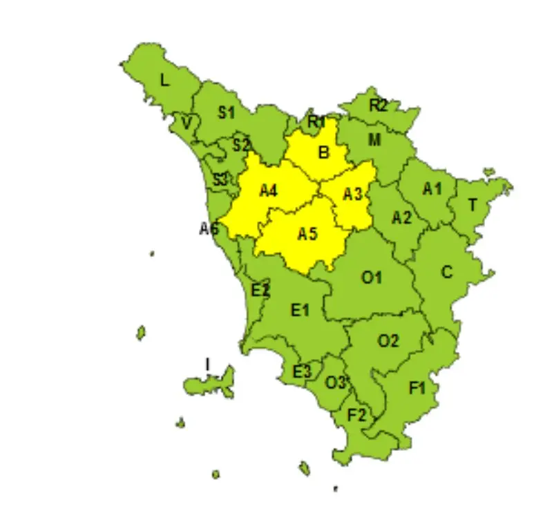 allerta meteo toscana 18 marzo