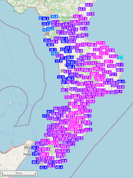 calabria piogge 17 marzo 2026