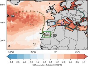 dana valencia temperature nord atlantico
