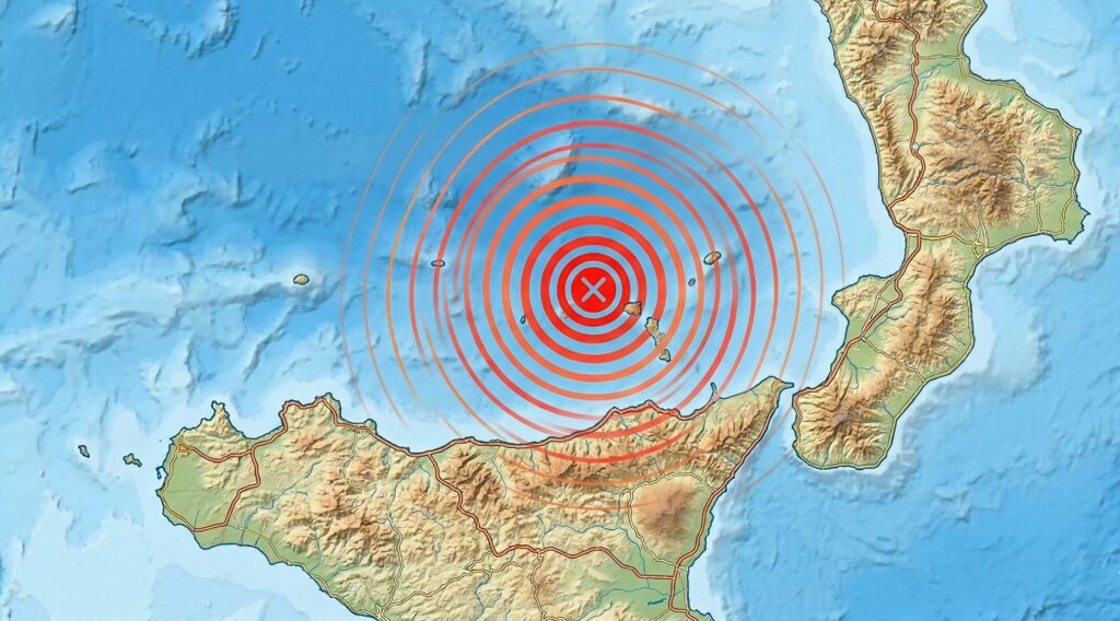 terremoto isole eolie calabria sicilia mappa cartina copertina meteoweb