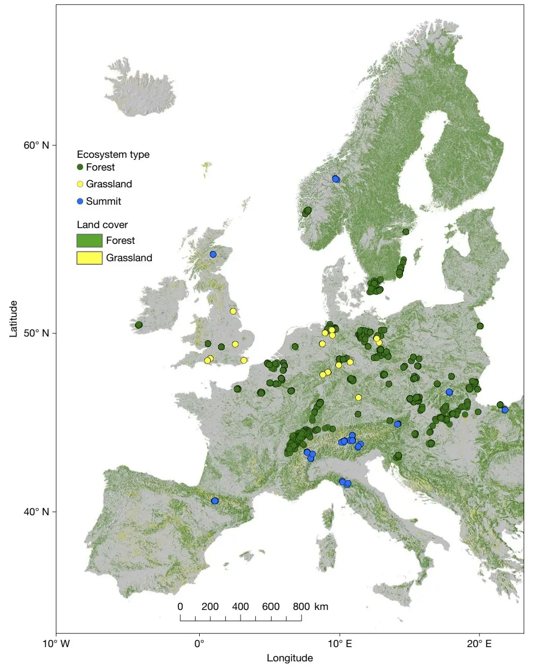 foreste clima europa