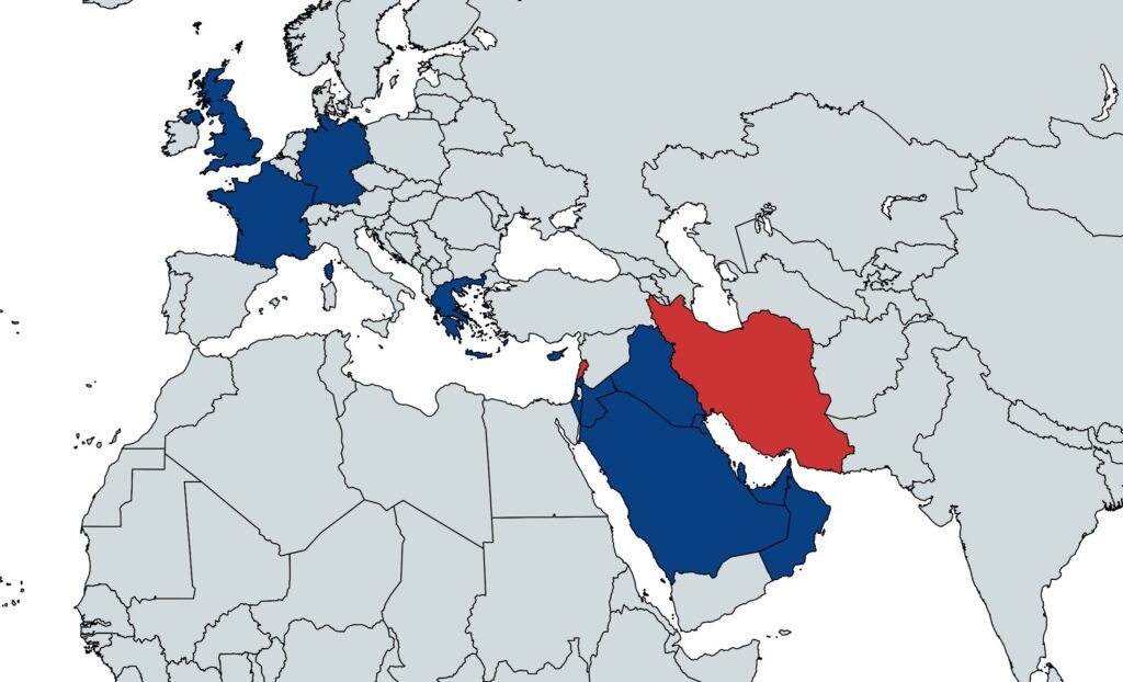 guerra iran paesi coinvolti