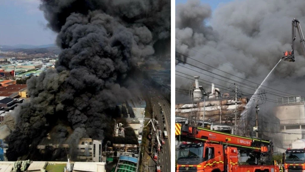 incendio corea del sud