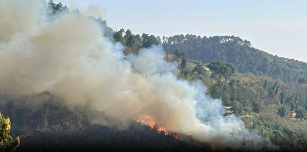 incendio monte moneta toscana
