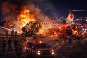 incidente aereo Air Canada La Guardia New York