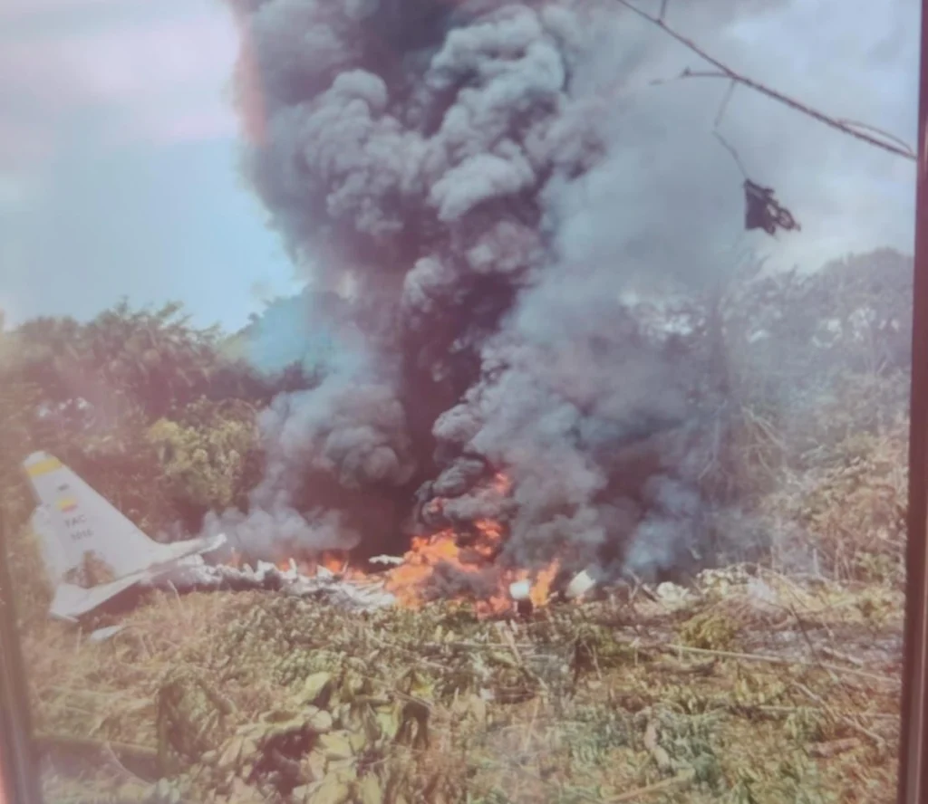 incidente aereo colombia