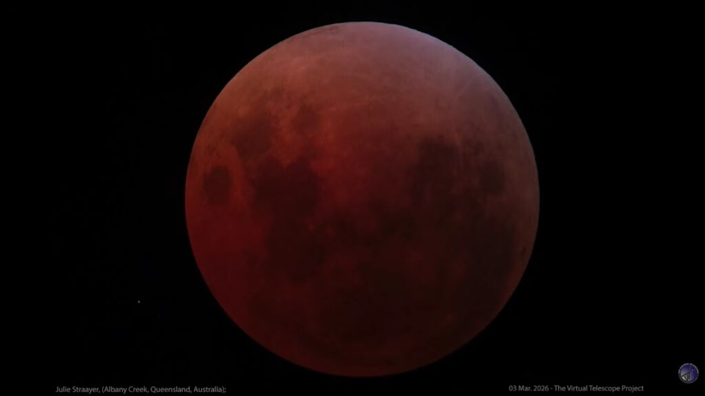 luna rossa sangue eclissi oggi mondo