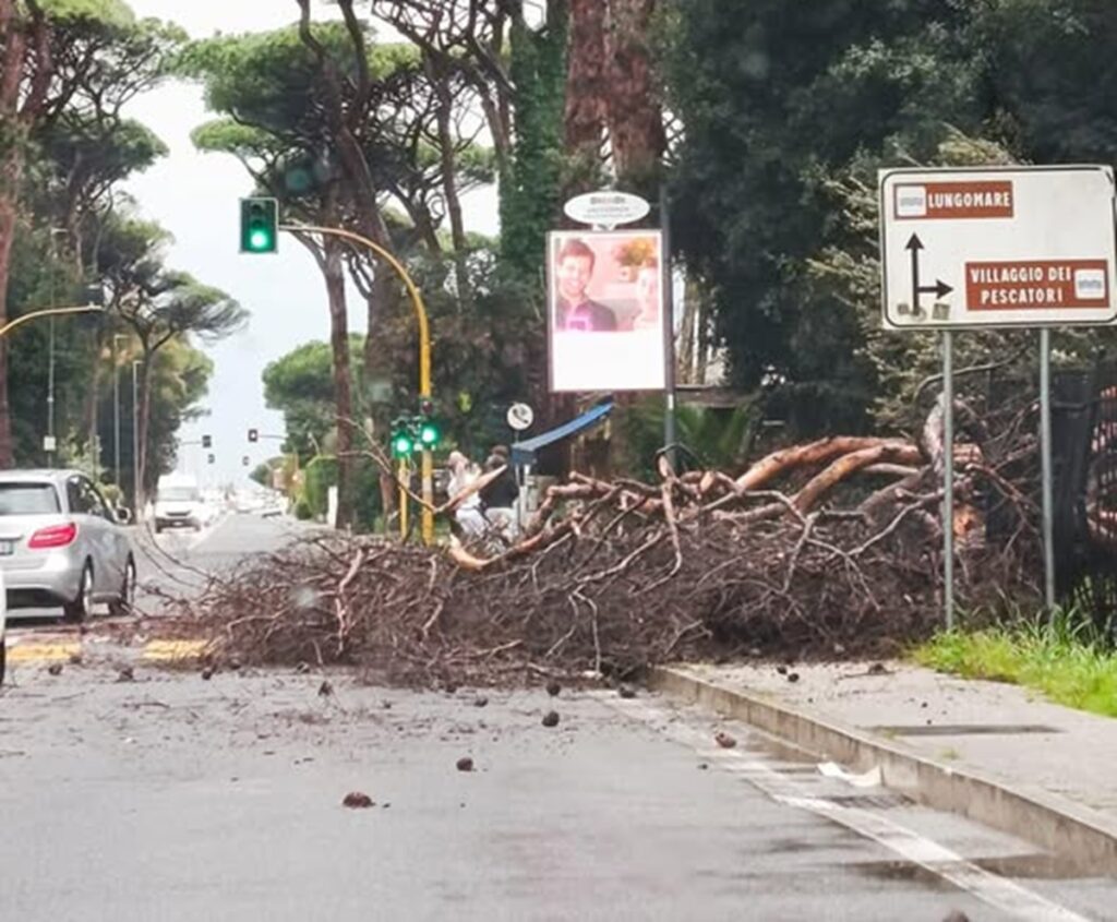 maltempo fregene lazio