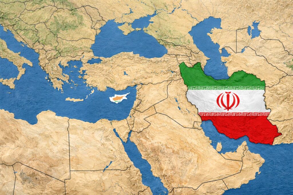 mappa cipro iran