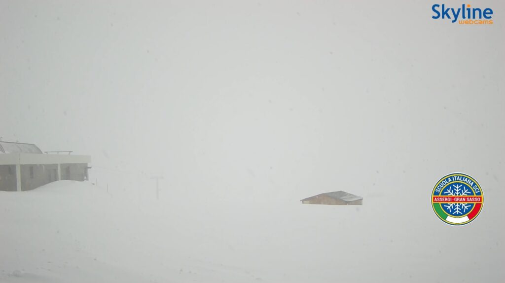 neve campo imperatore abruzzo bufera