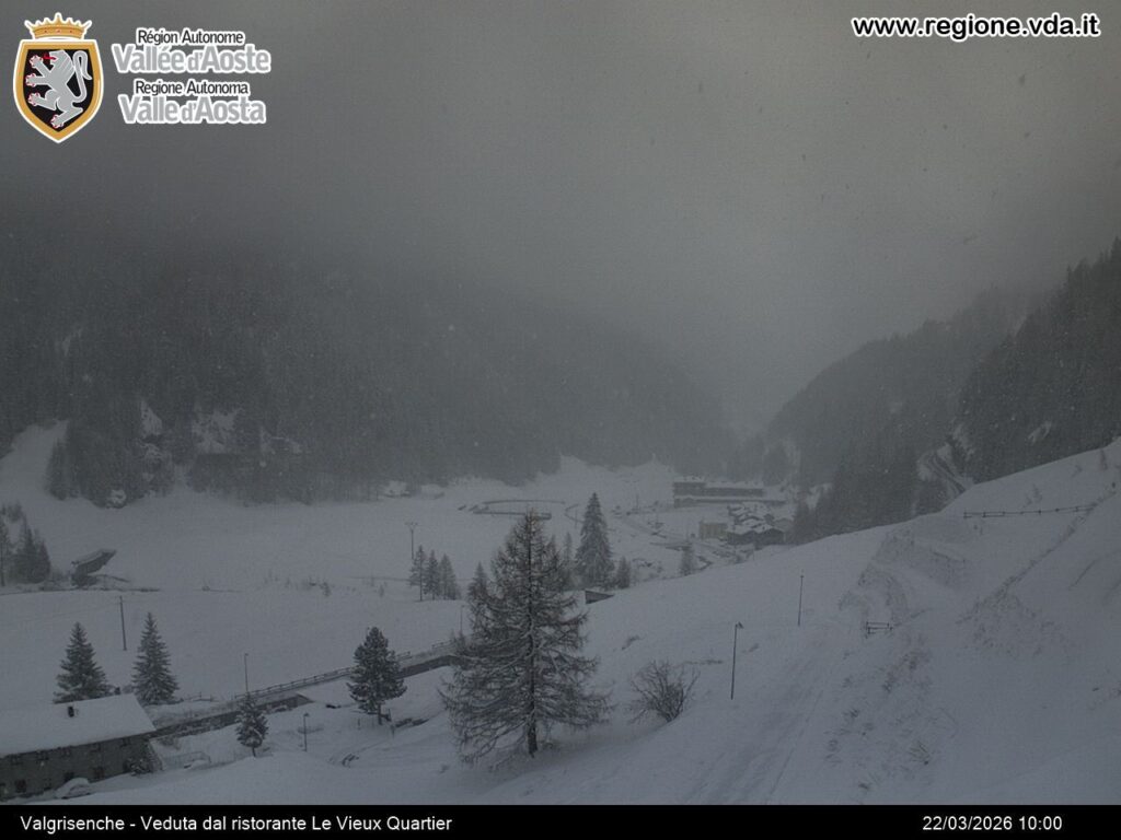 neve oggi valle d'aosta