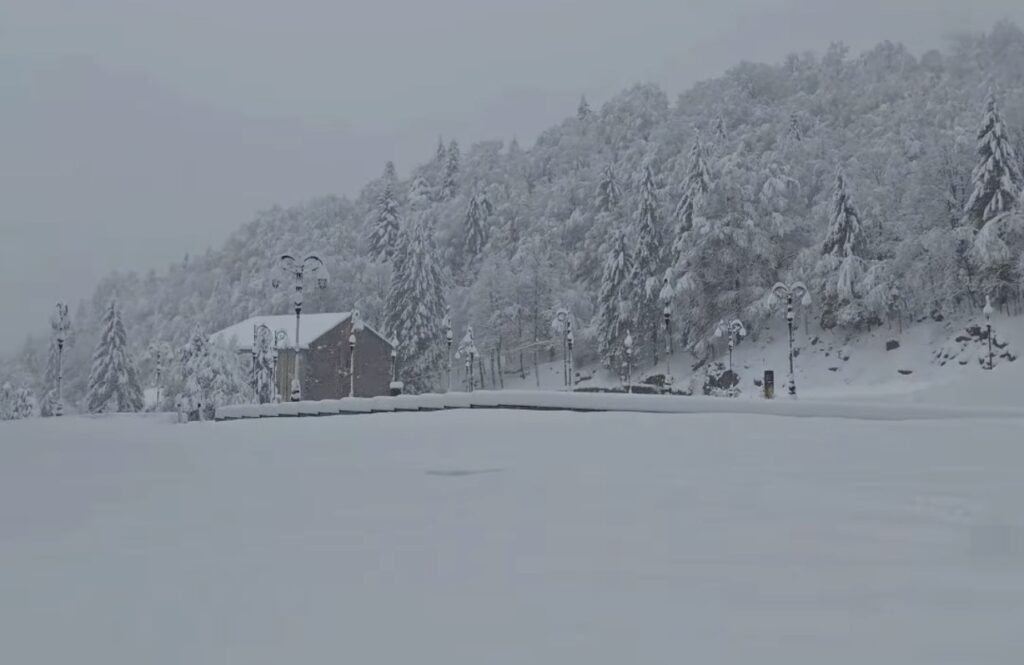 neve santuario oropa piemonte